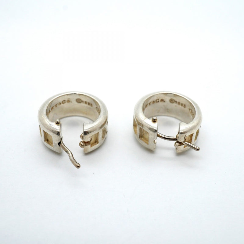 【6jgb0132-k】ティファニー ピアス アトラス フープ シルバー925【中古】レディース