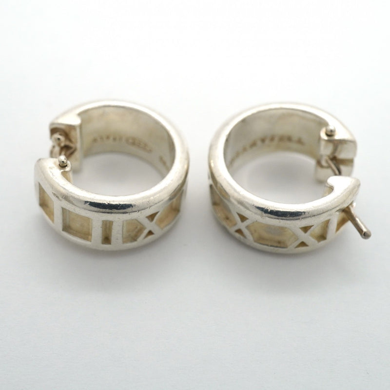 【6jgb0132-k】ティファニー ピアス アトラス フープ シルバー925【中古】レディース