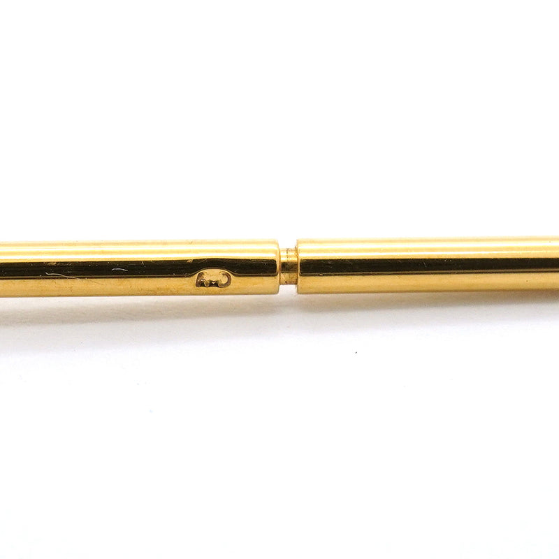 【6jgb0135-k】エルメス ネックレス カージュドアッシュ GPメッキ ゴールド ホワイト【中古】レディース