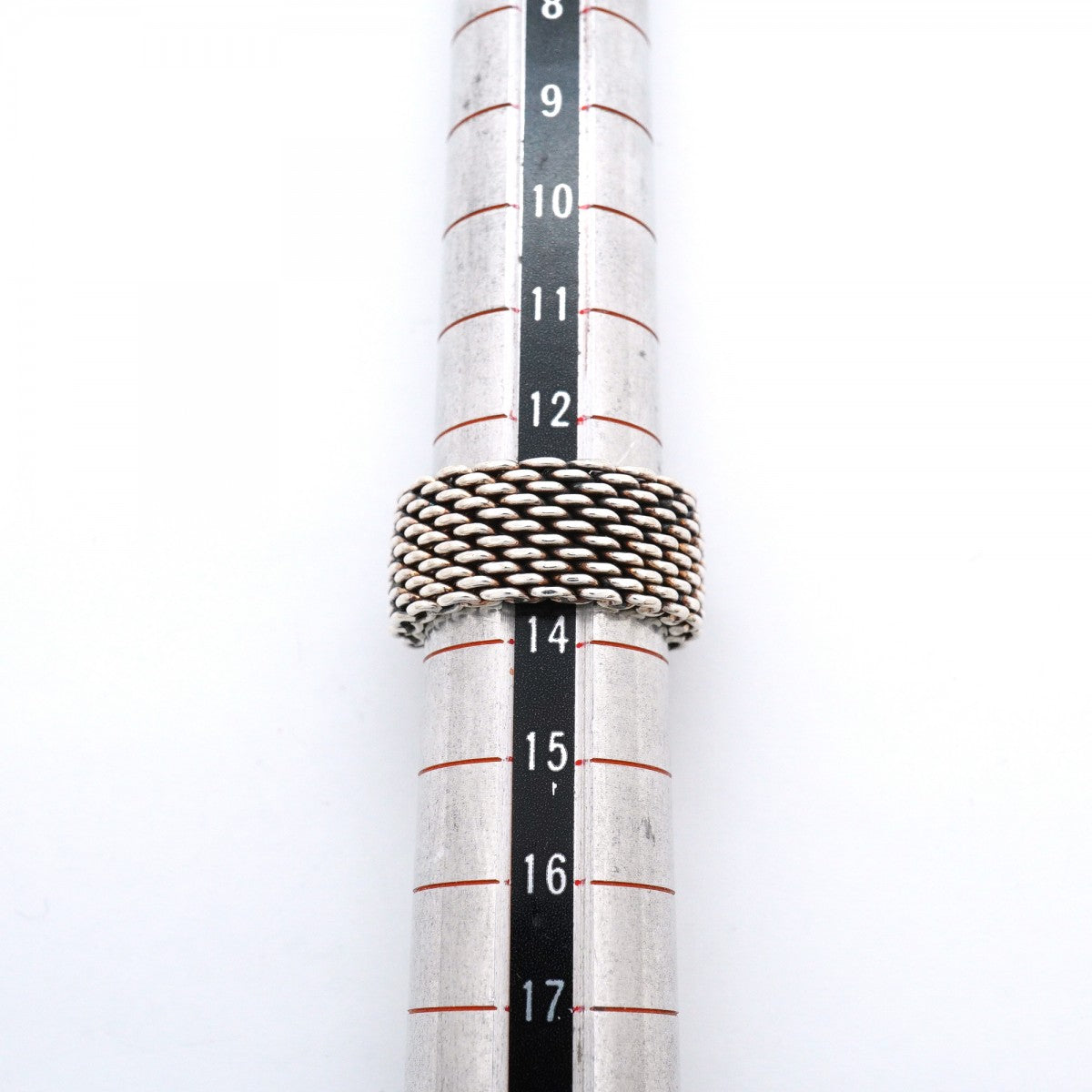 【6jgb0137-k】ティファニー リング サマセット/メッシュ シルバー925 13.5号【中古】レディース