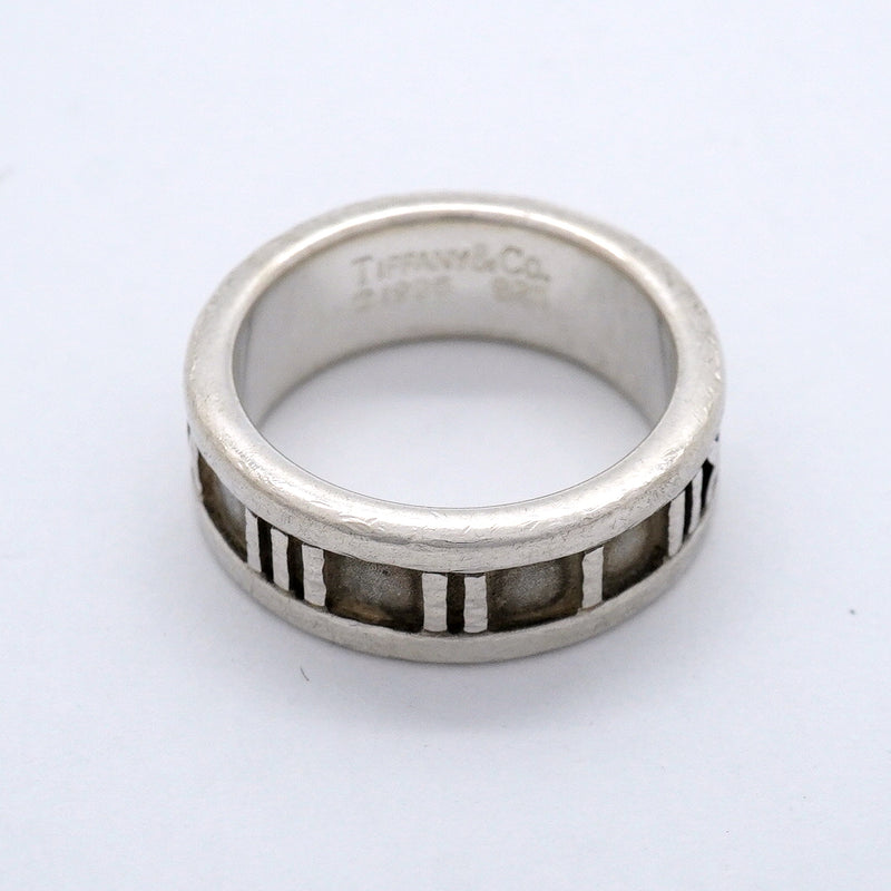 【6jgb0138-k】ティファニー リング アトラス シルバー925 8号【中古】レディース