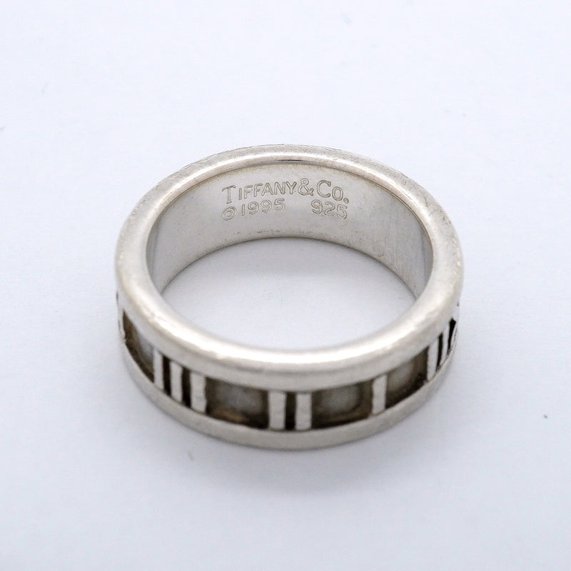 【6jgb0138-k】ティファニー リング アトラス シルバー925 8号【中古】レディース