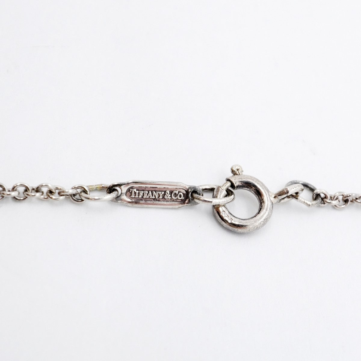 【6jgb0140-k】ティファニー ネックレス シグネチャークロス K18YG イエローゴールド シルバー925【中古】レディース