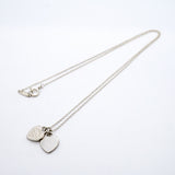 【6jgb0141-k】ティファニー ネックレス ダブルリターントゥハート シルバー925【中古】レディース