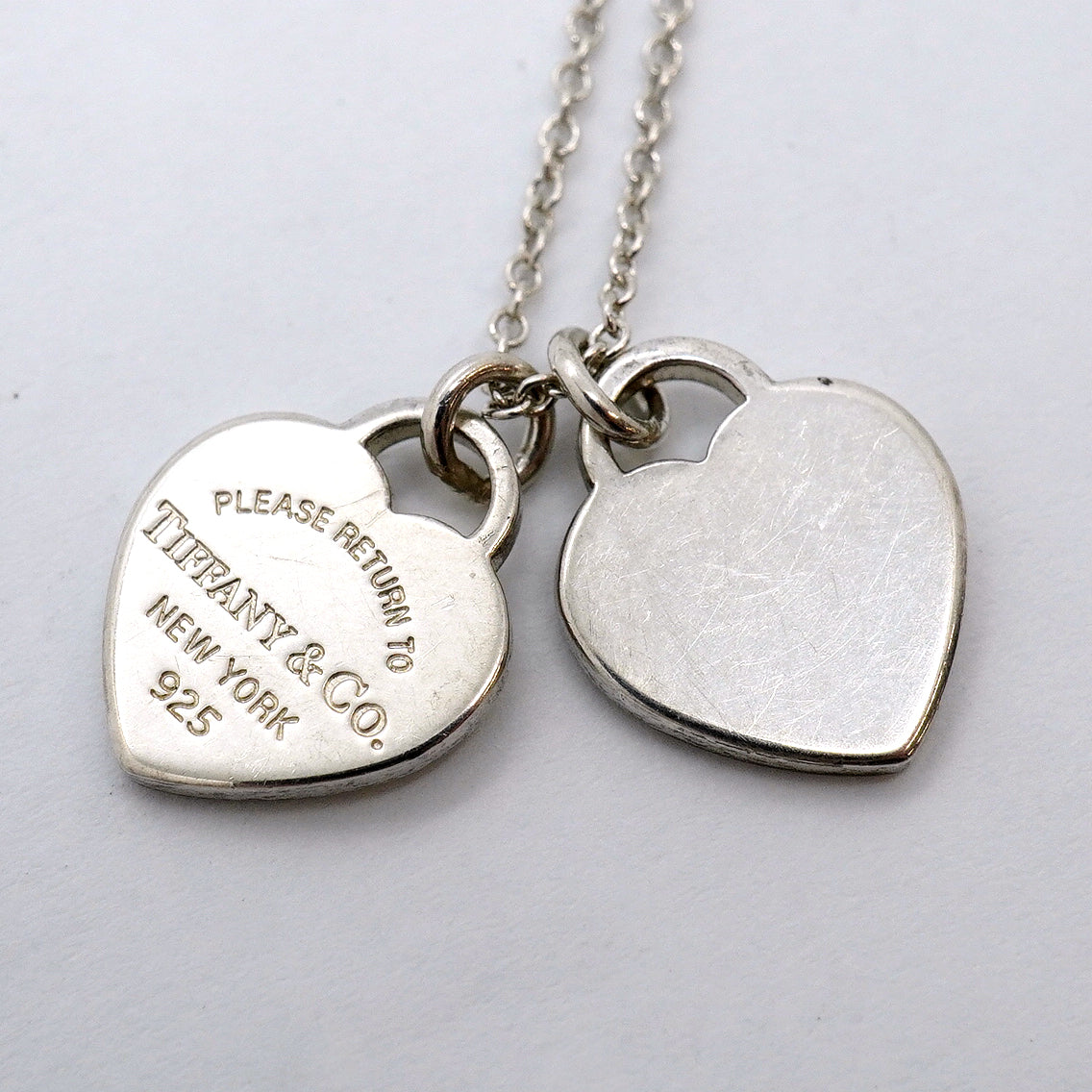 【6jgb0141-k】ティファニー ネックレス ダブルリターントゥハート シルバー925【中古】レディース