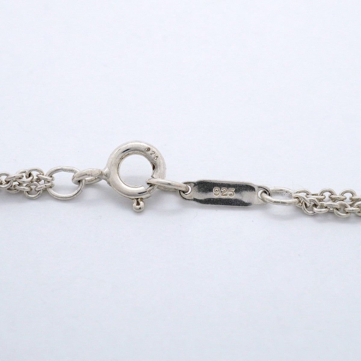 【6jgb0142-k】ティファニー ネックレス インフィニティ ダブルチェーン シルバー925【中古】レディース