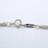【6jgb0142-k】ティファニー ネックレス インフィニティ ダブルチェーン シルバー925【中古】レディース