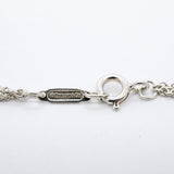【6jgb0142-k】ティファニー ネックレス インフィニティ ダブルチェーン シルバー925【中古】レディース