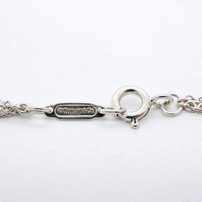 【6jgb0142-k】ティファニー ネックレス インフィニティ ダブルチェーン シルバー925【中古】レディース