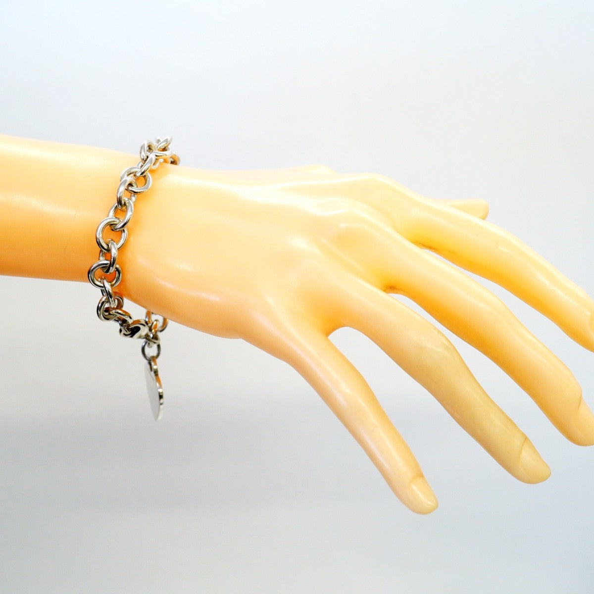 【6jgb0146-k】ティファニー ブレスレット ハートタグ シルバー925【中古】レディース
