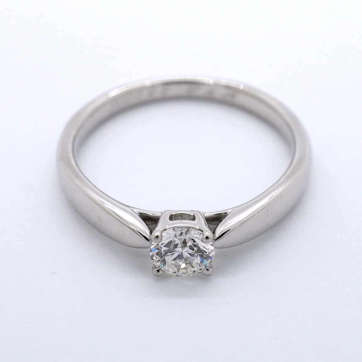 【6jgb0149】ティファニー リング ハーモニー 1PD Pt950 プラチナ ダイヤモンド 0.28ct 8号【中古】レディース