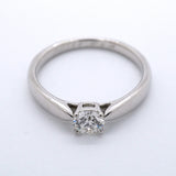 【6jgb0149】ティファニー リング ハーモニー 1PD Pt950 プラチナ ダイヤモンド 0.28ct 8号【中古】レディース