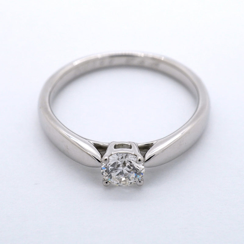 【6jgb0149】ティファニー リング ハーモニー 1PD Pt950 プラチナ ダイヤモンド 0.28ct 8号【中古】レディース