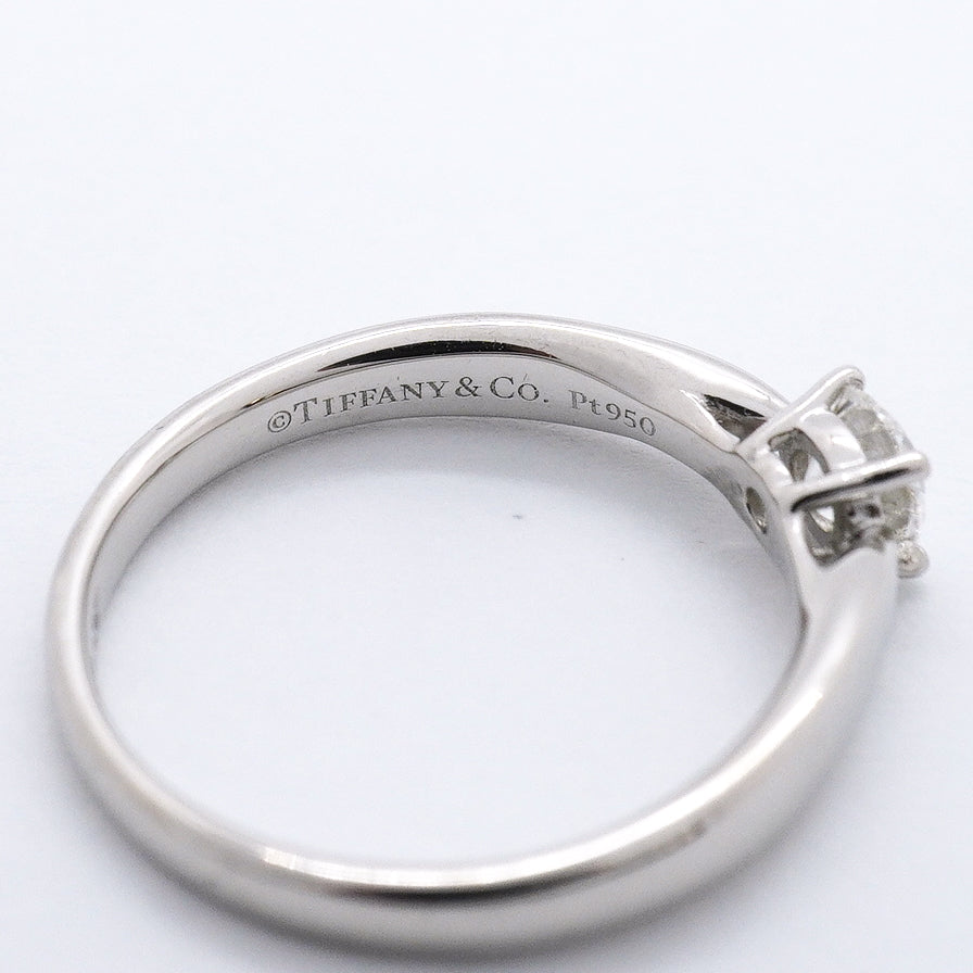 【6jgb0149】ティファニー リング ハーモニー 1PD Pt950 プラチナ ダイヤモンド 0.28ct 8号【中古】レディース
