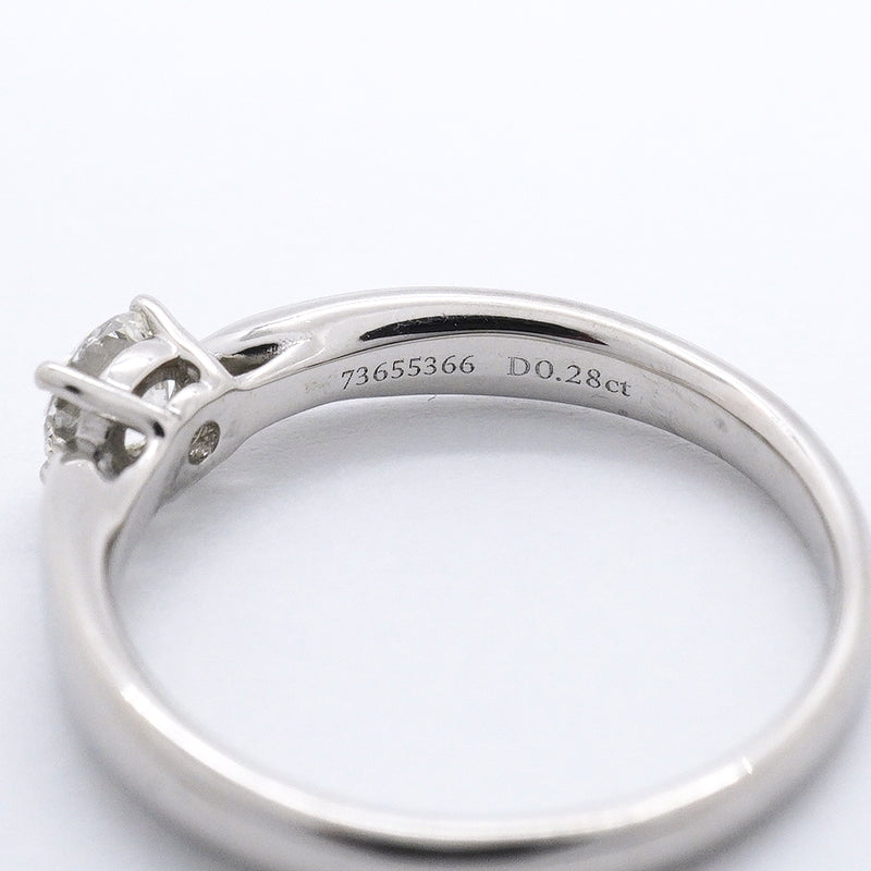 【6jgb0149】ティファニー リング ハーモニー 1PD Pt950 プラチナ ダイヤモンド 0.28ct 8号【中古】レディース