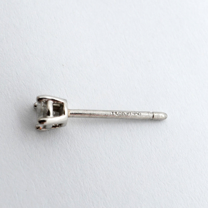 【6jgb0151】ティファニー ピアス ソリティア 1PD Pt950 プラチナ ダイヤモンド【中古】レディース