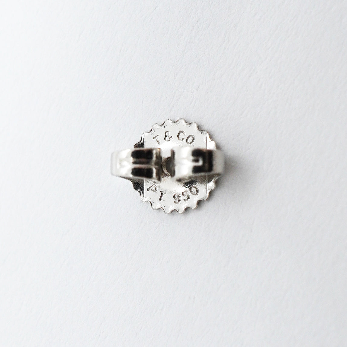 【6jgb0151】ティファニー ピアス ソリティア 1PD Pt950 プラチナ ダイヤモンド【中古】レディース