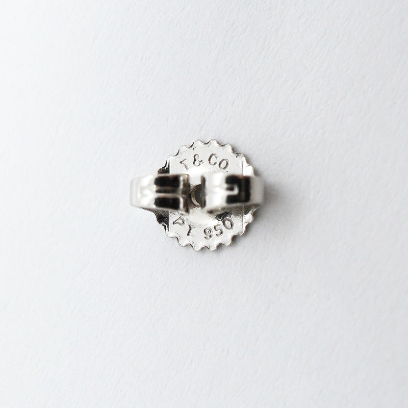 【6jgb0151】ティファニー ピアス ソリティア 1PD Pt950 プラチナ ダイヤモンド【中古】レディース