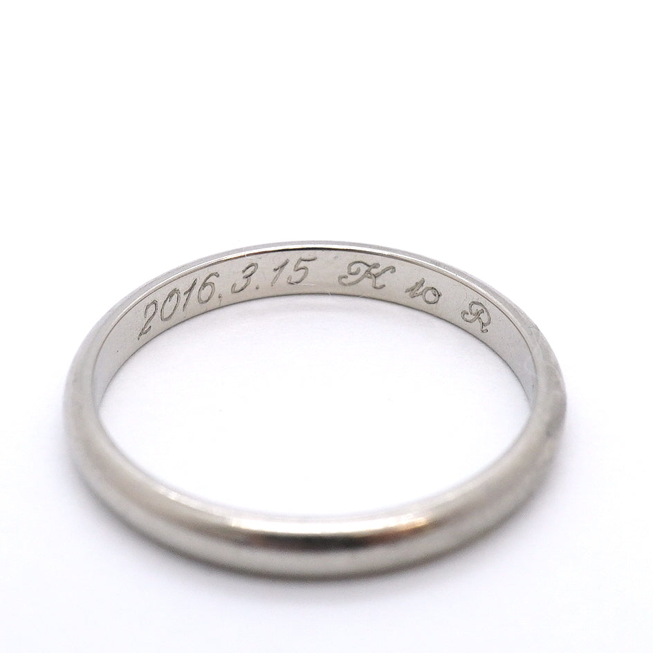 【6jgb0154】カルティエ リング クラシック Pt950 プラチナ ＃53【中古】レディース