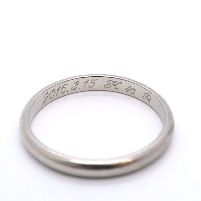 【6jgb0154】カルティエ リング クラシック Pt950 プラチナ ＃53【中古】レディース