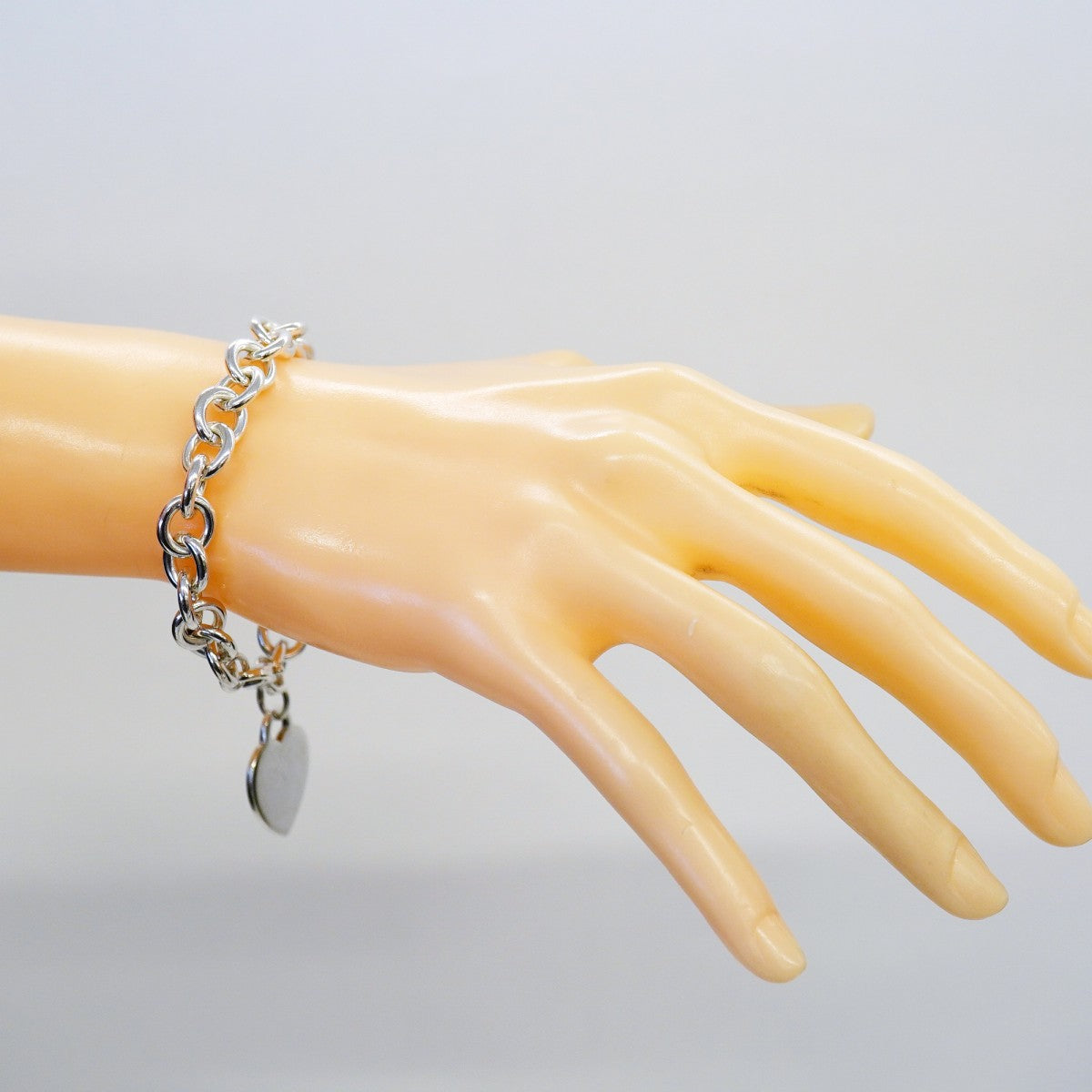 【6jgb0163-k】ティファニー ブレスレット ハートタグ シルバー925【中古】レディース