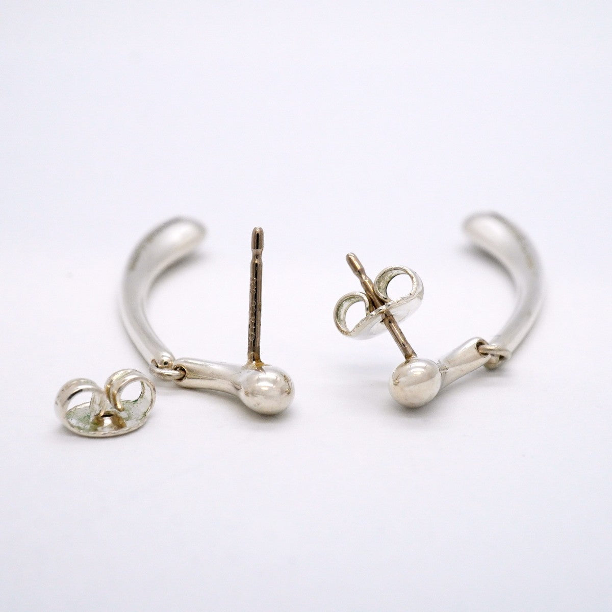 【6jgb0165-k】ティファニー ピアス ハートリンク シルバー925【中古】レディース