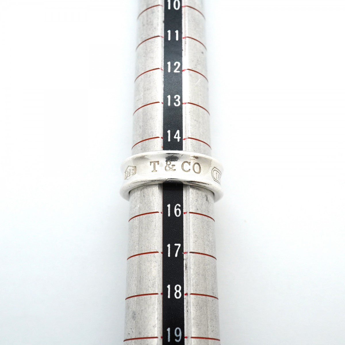 【6jgb0172-k】ティファニー リング ナロー シルバー925 15号【中古】メンズ レディース ユニセックス