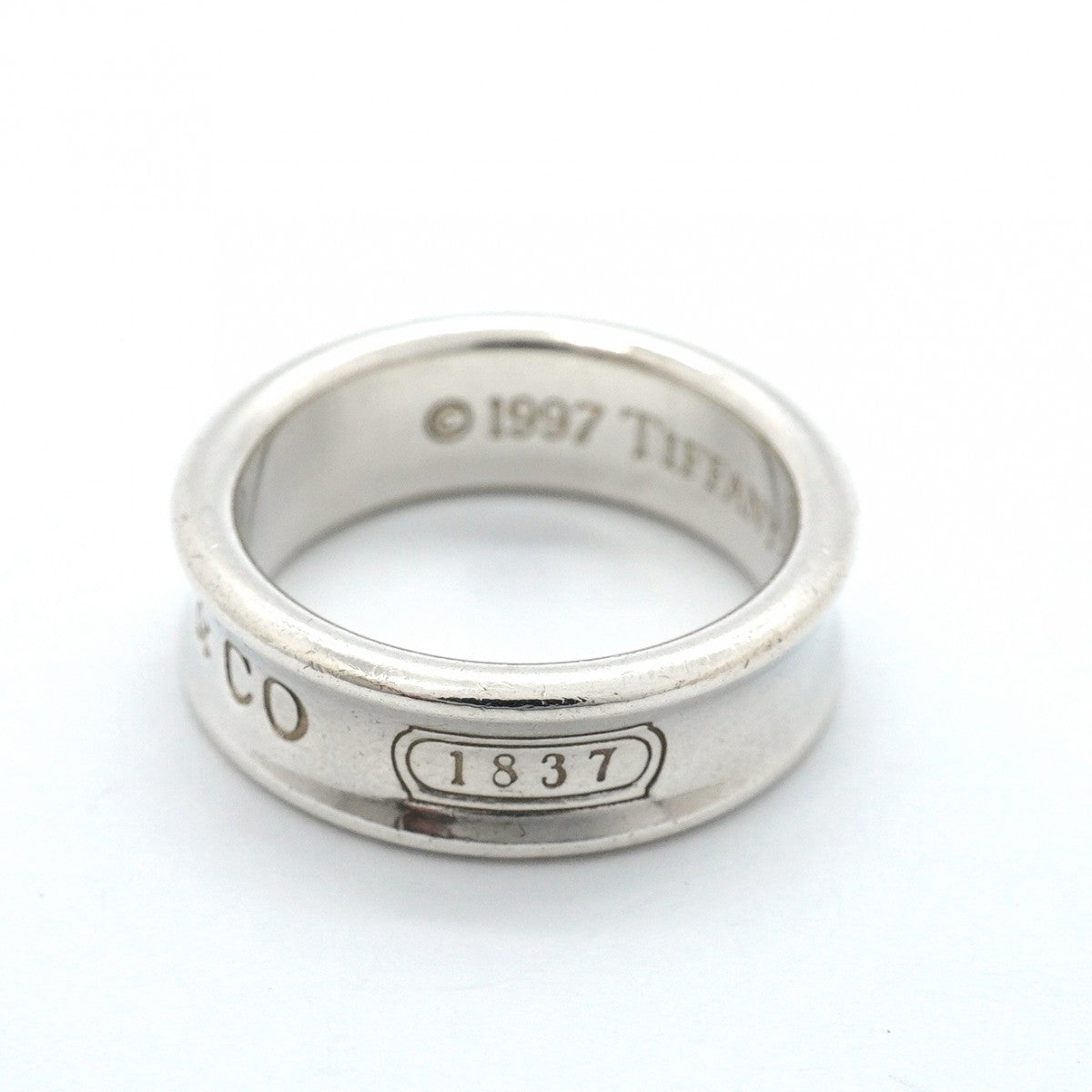 【6jgb0172-k】ティファニー リング ナロー シルバー925 15号【中古】メンズ レディース ユニセックス