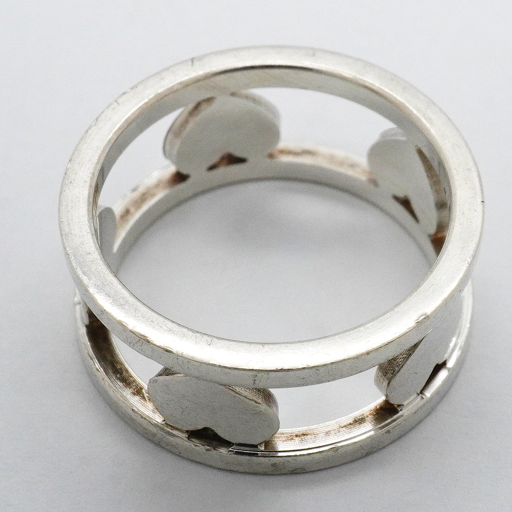 【6jgb0173-k】ティファニー リング ハートモチーフ シルバー925 11.5号【中古】レディース