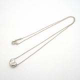 【6jgb0176-k】ティファニー ネックレス ビーン シルバー925【中古】レディース