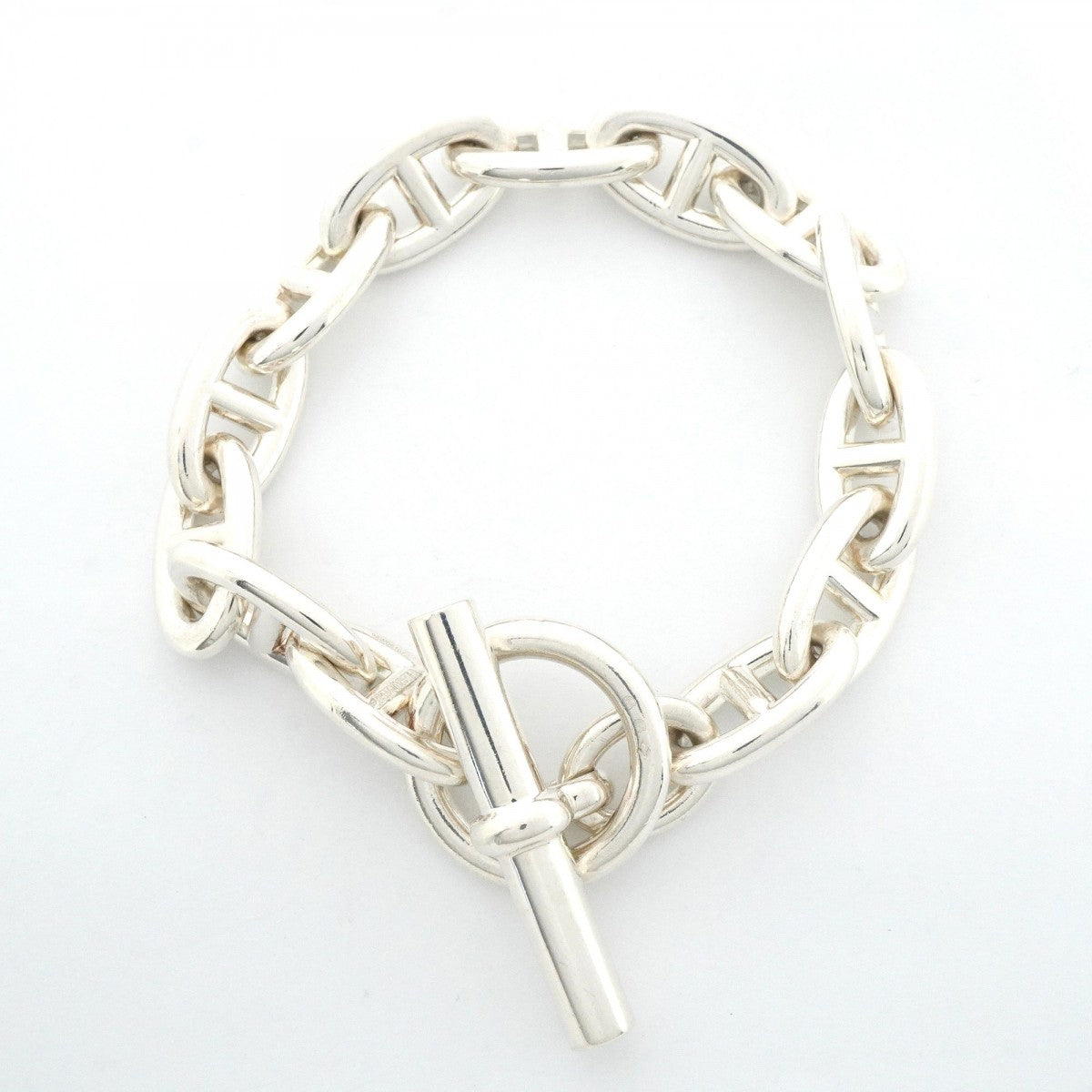 【6jgb0178】エルメス ブレスレット シェーヌダンクル GM 13コマ シルバー925【中古】レディース
