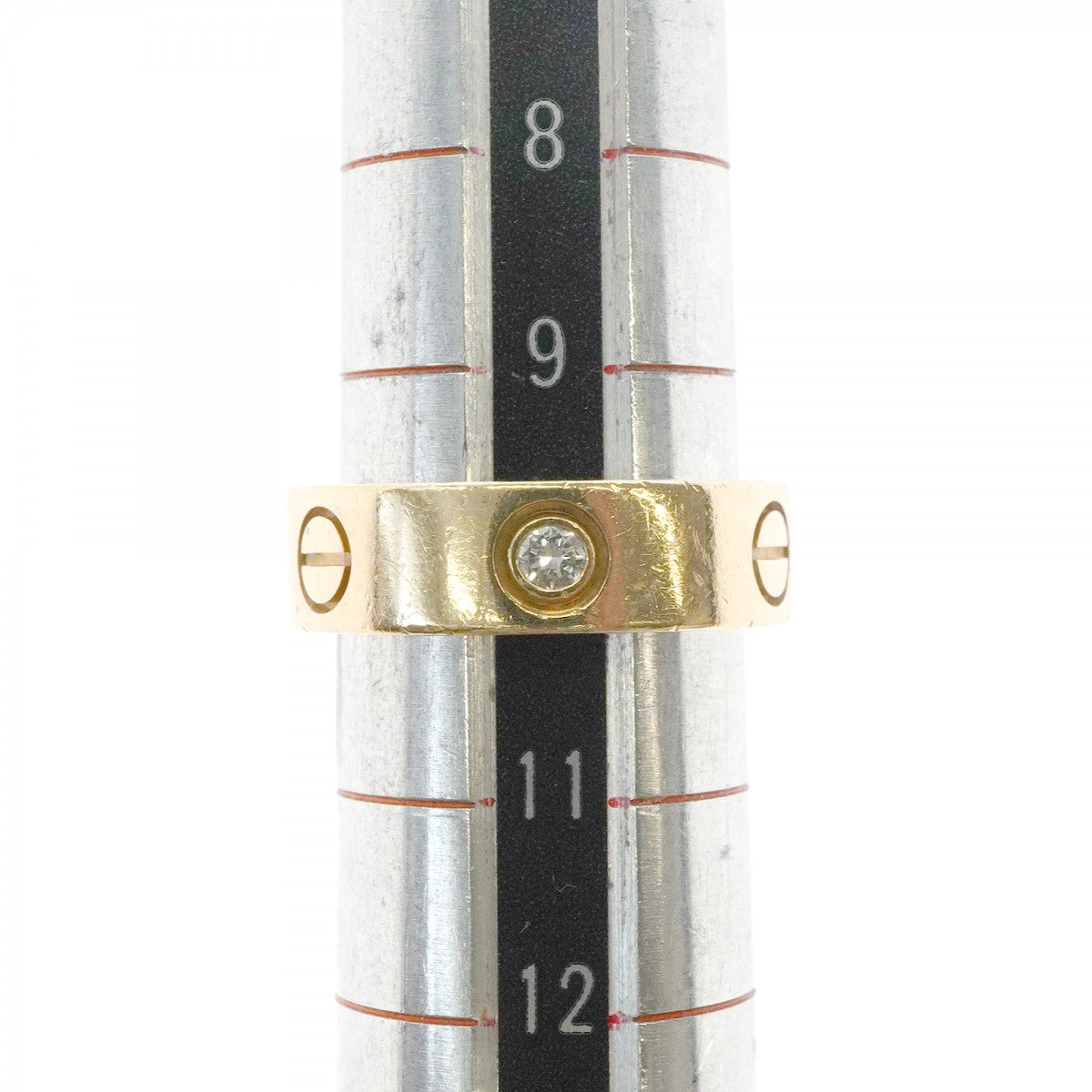 【6jgb0179】カルティエ リング ラブ 3PD K18YG イエローゴールド ダイヤモンド ＃50【中古】レディース