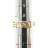 【6jgb0179】カルティエ リング ラブ 3PD K18YG イエローゴールド ダイヤモンド ＃50【中古】レディース
