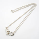 【6jgb0189-k】ティファニー ネックレス ハードウェア/ダブルリンク シルバー925【中古】レディース