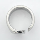 【6jgb0194-k】エルメス リング カルーゼル メタル シルバー ブラック ＃58【中古】メンズ