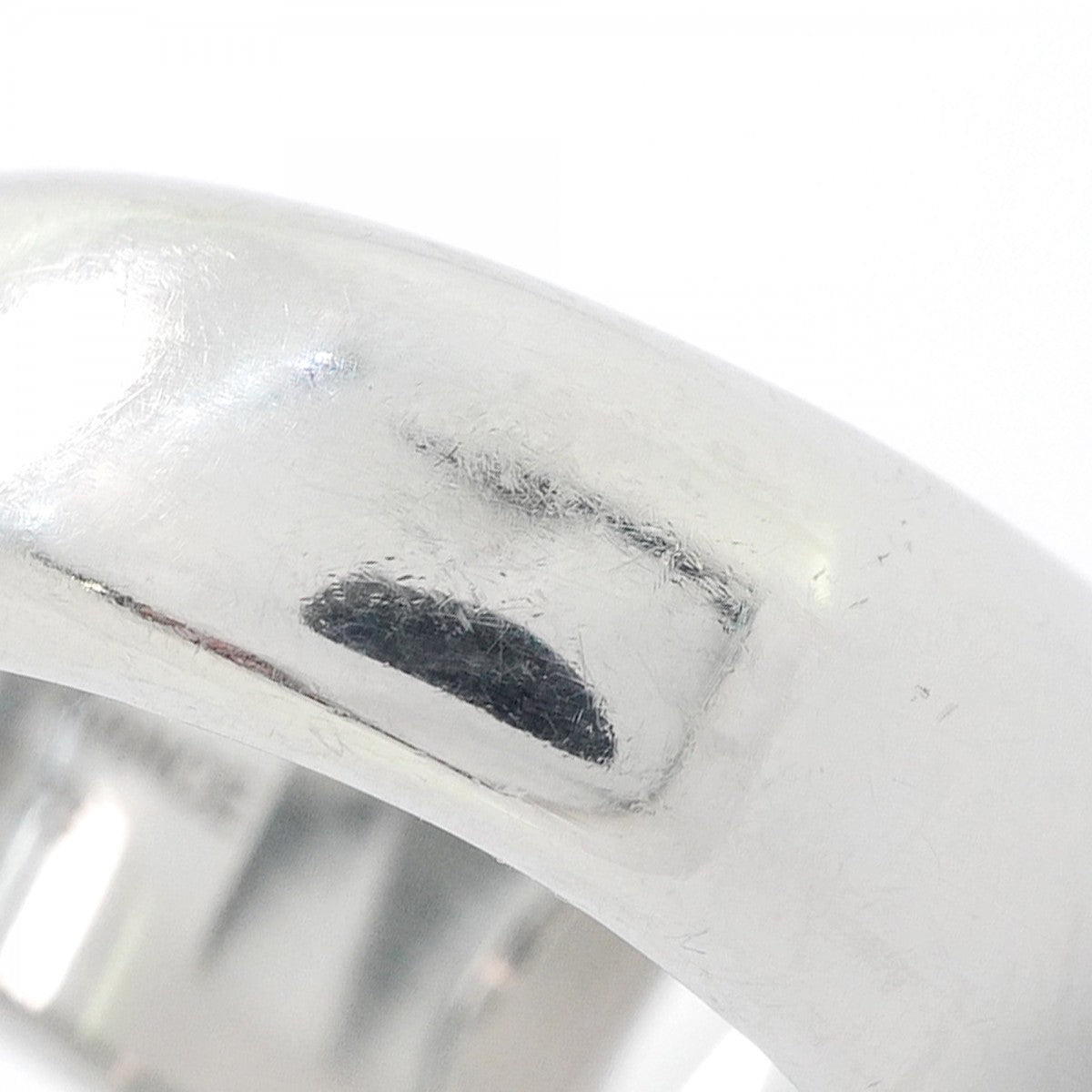 【6jgb0194-k】エルメス リング カルーゼル メタル シルバー ブラック ＃58【中古】メンズ