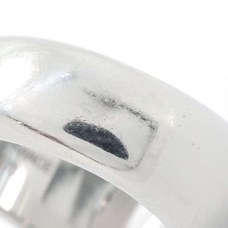 【6jgb0194-k】エルメス リング カルーゼル メタル シルバー ブラック ＃58【中古】メンズ