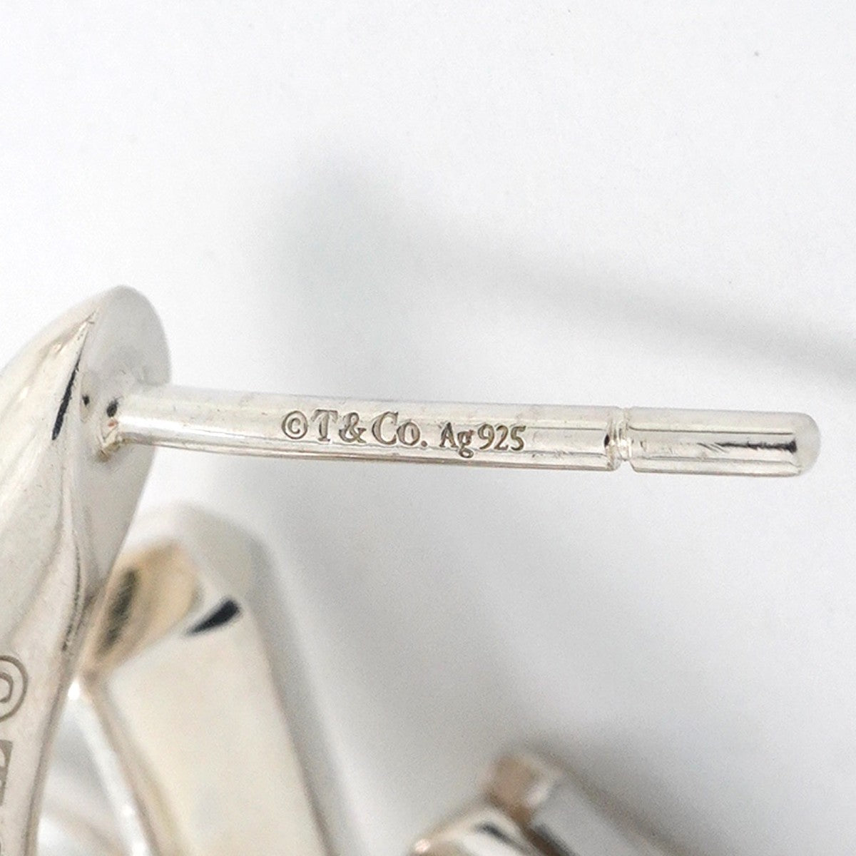【6jgb0196-k】ティファニー ピアス フォージ/ドロップ シルバー925【中古】レディース