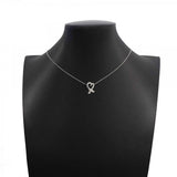 【6jgb0199-k】ティファニー ネックレス ラビングハート シルバー925【中古】レディース