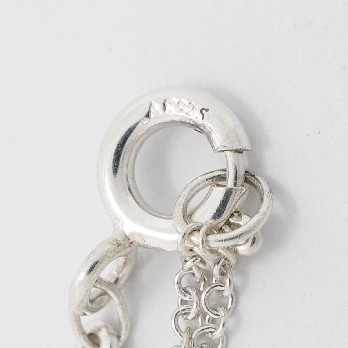 【6jgb0200-k】ティファニー ネックレス ダブルリターントゥハート 1PD シルバー925 ダイヤモンド ピンク【中古】レディース