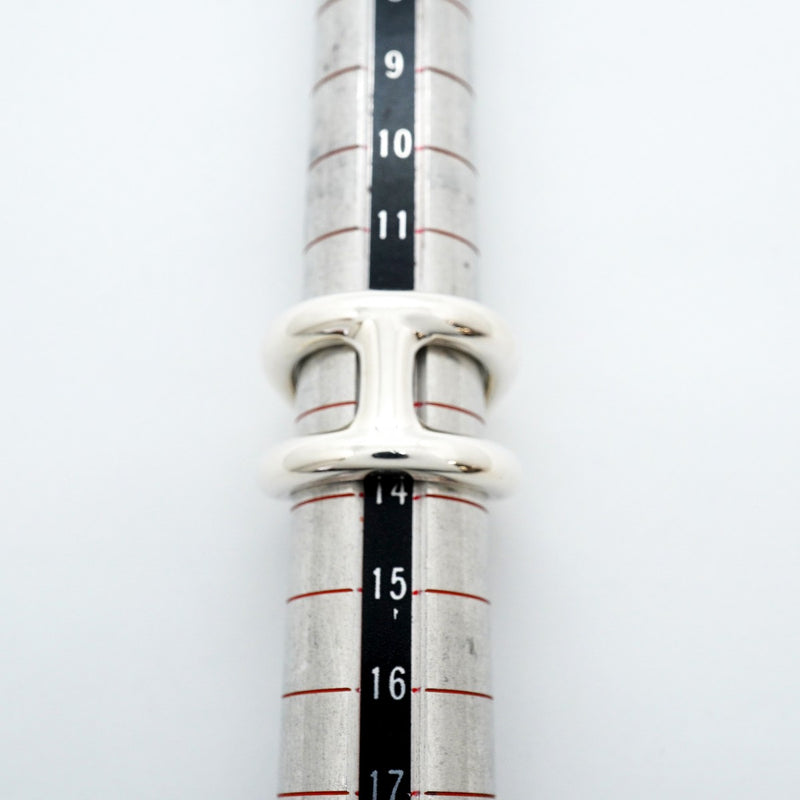 【6jgb0205】エルメス リング オスモズGM シルバー925 ＃53【中古】レディース