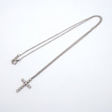 【6jgb0212】ティファニー ネックレス ジャズクロス 11PD Pt950 プラチナ ダイヤモンド【中古】レディース