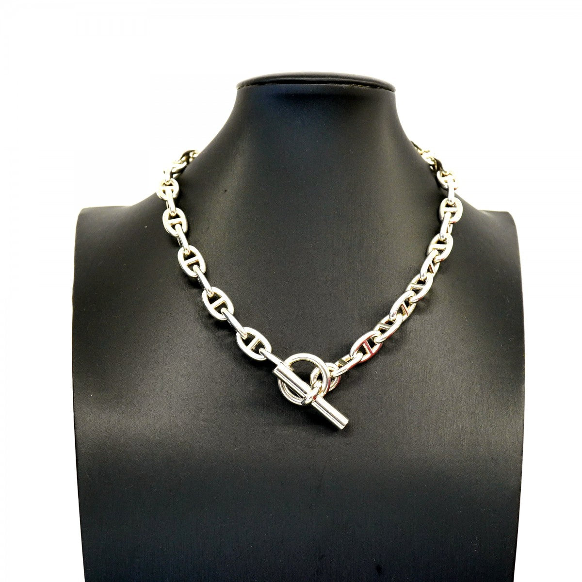 【6jgb0213】エルメス ネックレス シェーヌダンクル MM 36コマ シルバー925【中古】レディース