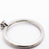 【6jgb0214】ティファニー リング トゥルー 1PD Pt950 プラチナ ダイヤモンド 0.19ct 6.5号【中古】レディース