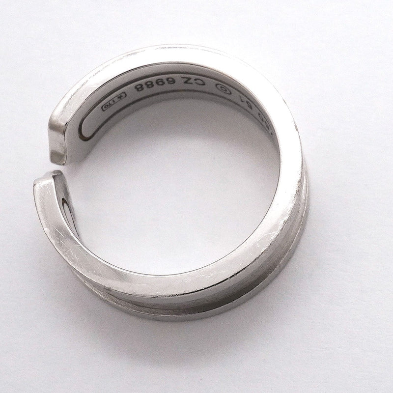 【6jgb0216】カルティエ リング 2C K18WG ホワイトゴールド ＃51【中古】レディース