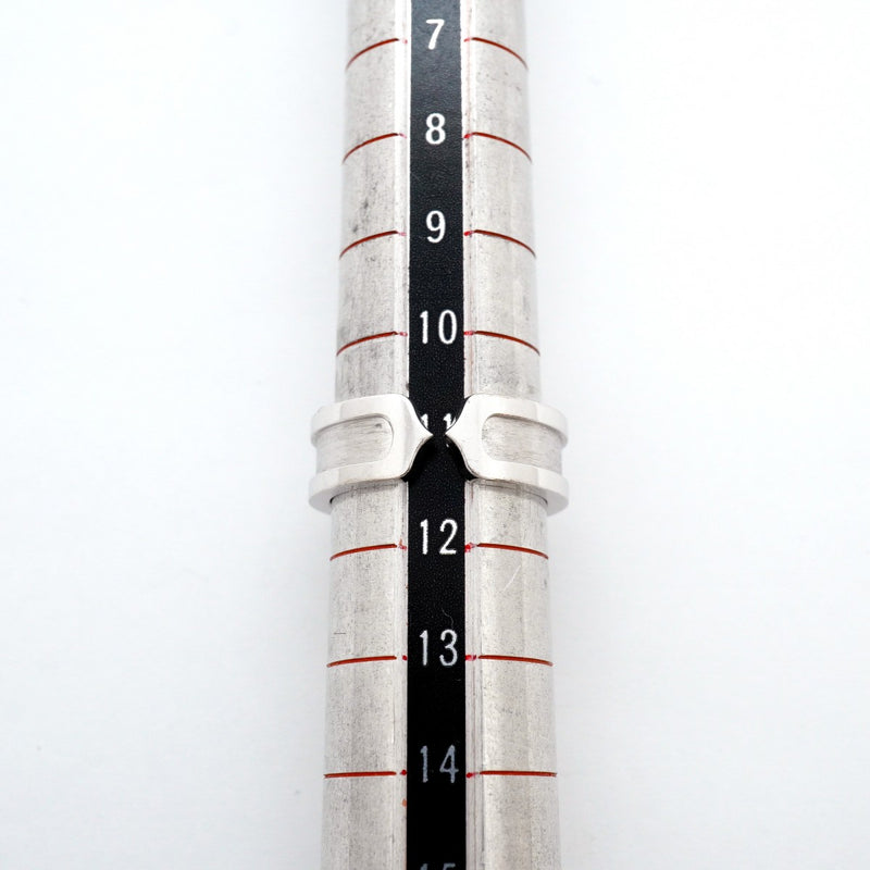 【6jgb0216】カルティエ リング 2C K18WG ホワイトゴールド ＃51【中古】レディース