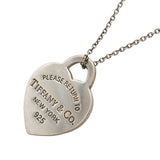 【6jgb0222-k】ティファニー ネックレス リターントゥ/ハートタグ シルバー925【中古】レディース