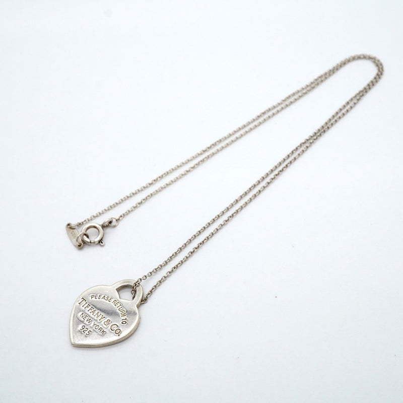 【6jgb0222-k】ティファニー ネックレス リターントゥ/ハートタグ シルバー925【中古】レディース