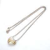 【6jgb0225-k】ティファニー ネックレス ハート/アロー K18YG イエローゴールド シルバー925【中古】レディース