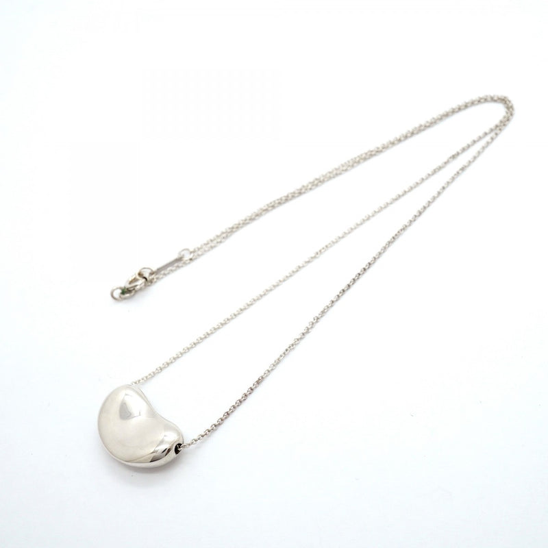 【6jgb0227-k】ティファニー ネックレス ビーン シルバー925【中古】レディース